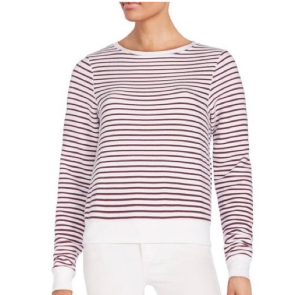 Wildfox Striped Women’s White & Red Sweater Size XS & Small